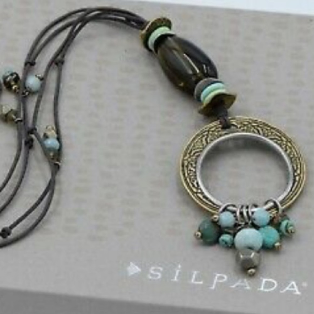 Silpada Sterling Silver Mixed Beaded Necklace